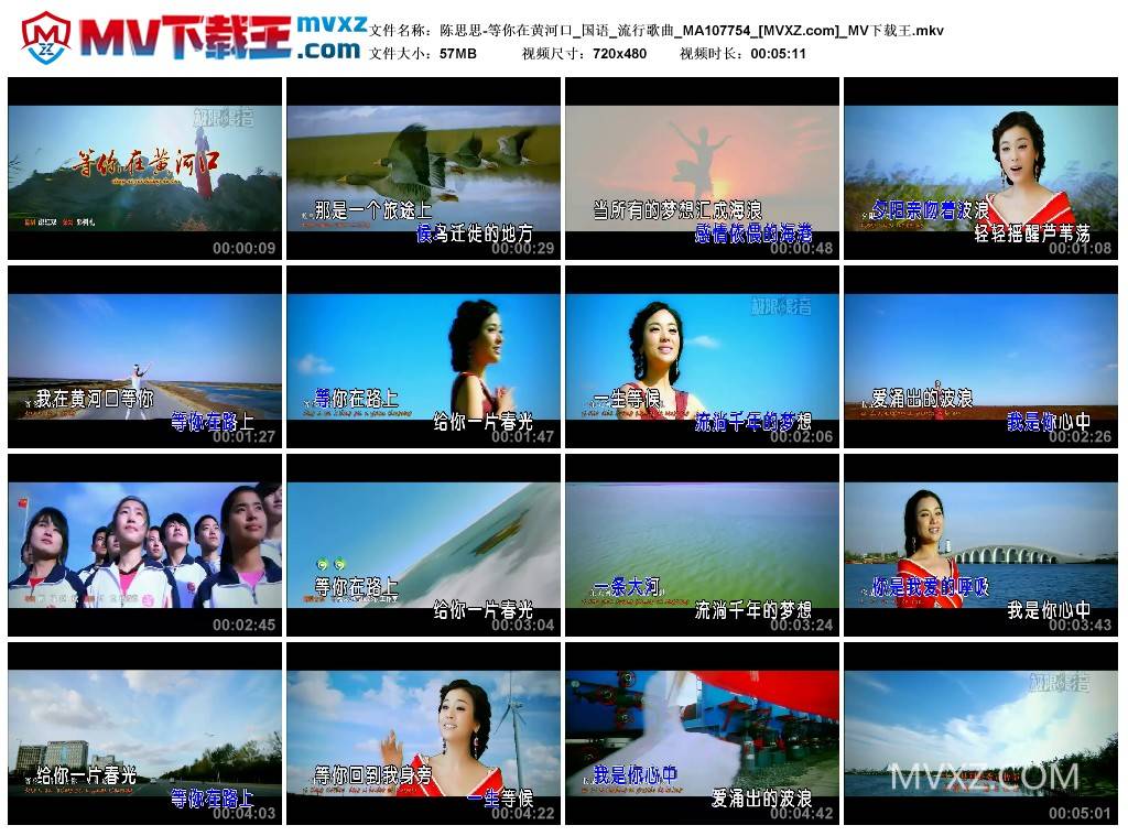 陈思思-等你在黄河口_国语_流行歌曲_MA107754